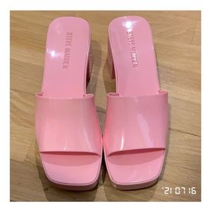 Steve Madden Gucci Style Hot Pink Slide Heels